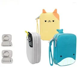 Storage Bags Portable Cartoon Charger Wires Organiser Bag Earphone Case USB Cable Hard Disc Pouch