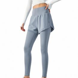 Chic Yoga Hosen Hohe Taille Dünne Dame Jogginghose Hohe Elastizität Yoga Hosen N89K #