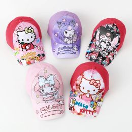 Children's Cartoon Baseball Hat Kuromi Cinnamoroll Ball cup Hat Cute Melody Sunshade Hat