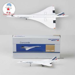 CollectionJ230228 Diecast Cars Concorde 1976-2003 France Airplane Children Air Airliner Alloy Model 1/400 Toys Kpdik