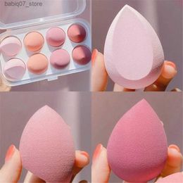 Sponges Applicators Cotton 4/8-piece makeup sponge mixer beauty puff soft foundation sponge powder puff womens makeup accessories beauty tools Q240325