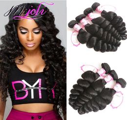 Brazilian virgin hair Loose wave human hair unprocessed hair extension natural Colour three bundles queen 3picslot double weft4152075