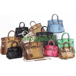 Bk Crocodile Bags Trusted Luxury Handbag 2024 Springsummerautumnwinter New Womens Bag Genuine Leather Crocodile Pattern Platinum Handbag have logo HBU1