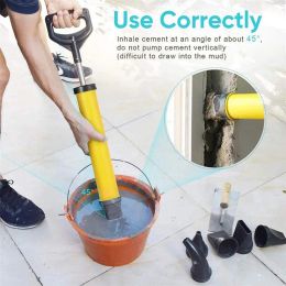 Kitpistool High Quality Caulking Gun Cement Lime Pump Grouting Mortar Sprayer Applicator Grout Filling Tools With 4 Nozzles