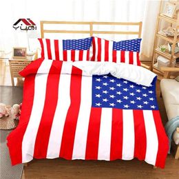 National Flag Pattern Duvet for Aldult Kids Bed Game Quilt Comforter Cover Bedding Set