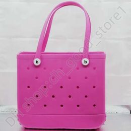 Bogg Bag Silicone Beach Large Tote Luxury Eva Plastic Beach Bags Pink Blue Candy Women Cosmetic Bag PVC Basket Travel Storage Bags Jelly Summer Outdoor Handbag 797