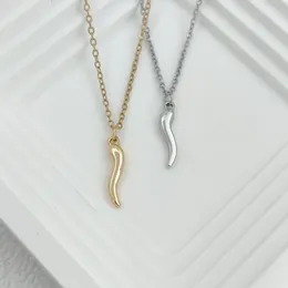 Pendant Necklaces Simple Pendent Necklace For Women Men Plated Gold Stainless Steel Personalise Fashion Jewelry Gift Wholesale 2024