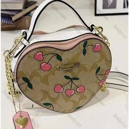 Borsa da donna classica Borse a tracolla a righe con movimento del cuore. Nuova borsa da donna Presbyopic Love Box