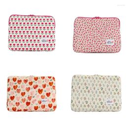 Storage Bags Fashionable Laptop Sleeve With Floral Print Versatile Case For Students
