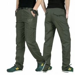 men's Military Style Cargo Pants Men Summer Waterproof Breathable Male Trousers Joggers Army Pockets Casual Pants Plus Size 4XL 54Kp#