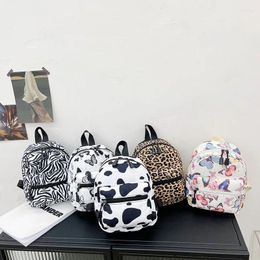 School Bags Mini Women Backpacks Trend Nylon Female Bag Animal Printing Small Feminina Backpack For Teen Girls Knapsack