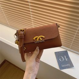 22% OFF Designer bag 2024 Handbags Frosted deer skin velvet casual versatile chain small square for women niche womens