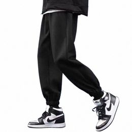 2023 Sweatpants Mens Straight Pants Large Size Male Loose Black Grey Casual Pants Streetwear Trousers Joggers Oversize Sports N16y#