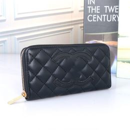 Designer Wallets womens pu Leather zipper Wallet Women men Zipper Long Holders Coin Purses Woman Shows Exotic Clutch Card Case Holder Wallets 4 colors