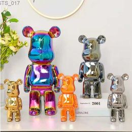 Novelty Items Home decoration 28cm Bearbrick action picture building block bear 400% PVC model picture DIY anime doll childrens toy childrens birthday giftL2403