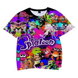 Men'S T-Shirts Game Splatoon 3 Merch Tshirt Fashion Casual Short Sleeve Clothing6389907 Drop Delivery Apparel Mens Clothing Tees Dhmkd