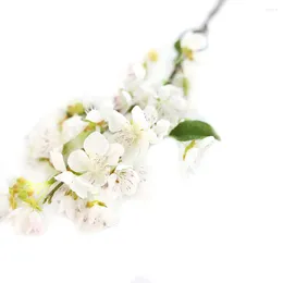 Decorative Flowers Artificial Fake Leaf Cherry Blossoms Floral Wedding Bouquet Party Flower Foam For White Decor