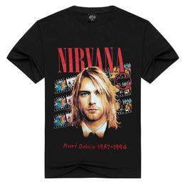 Summer New Rock 3d Short Sleeve Stereo T-shirt Printed Mens Nirvana American