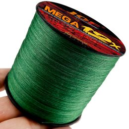 Lines 12 Strands PE Braid 300M/500M/1000M Braided Fishing Line Sea Multicolor Super Power Big Game Multifilament Saltwater/Freshwater