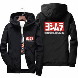 mens Summer Spring Yoshimura Japan Pilot Windbreaker Zipper Thin Slim Fit Hooded Bomber Jacket Coat Oversized t shirt M-7XL y5M8#