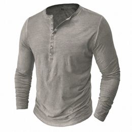 2023 Vintage Mens Henley Shirts Men Cott Lg Sleeve T Shirt Hip Hop Punk Knight Tops Oversized Tee Shirt Man Clothing r1Tg#