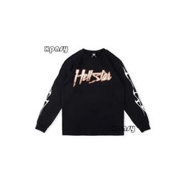 Hellstar Hoodie Designer Long T Shirts Women Long Sleeve Records Crewneck Tee Print Men Casual Long Sleeve Street Long Top Hellstar Tracksuit 835