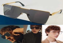 Cyclone Metal Mens Womens Oversized Square Sunglasses Slim Frame Inset Crystal Luxury Brand Iconic Pattern Lens Z1700U Glasses4145721