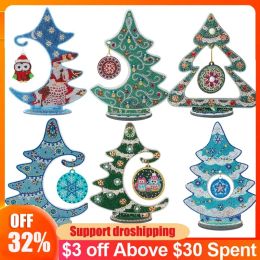 Stitch 5d Diy Diamond Painting Christmas Tree Cross Stitch Embroidery Mosaic Crystal Xmas Tree Crafts Home Decoration New Year Gift