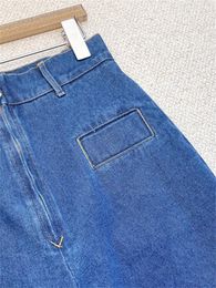 Women's Jeans Women High Waist Blue Denim Pants Autumn Winter All-Match Ladies Zipper Cotton Simple Wide Leg