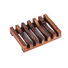 Soap Dishes Natural Bamboo Wood Wooden Tray Holder Storage Rack Plate Box Container Bath Lt764 Drop Delivery Home Garden Bathroom Acce Otu8X