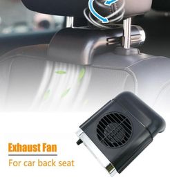 Car Back Seat Fan Mini USB Exhaust Fan Portable Air Radiator Air Cooling Black7892264