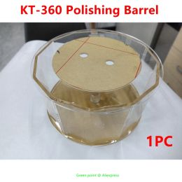 Lastoortsen 1pc Glass Barrels for Polisher Hine 1.3kgs Capacity Original Kt360 Rolling Drum Jewellery Polishing Hine Accessories Tools