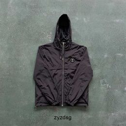 Mantel Männer Trapstar Sportswear Unrongat t Windbreaker-schwarz gestickte Buchstaben Frauen Reißverschluss Sonnenschutz Jacke 7851