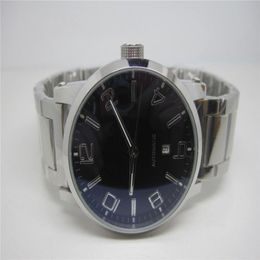 Mens watch mechanical watch automatic watches stainless steel band Transparent Glass Back MB08225c