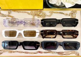 Men Model Sunglasses Mens Square Frame Fashion Designer Glasses 40045 UV400 with Chain Original Box Size 51251459680866