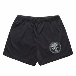 new Mens Gym Training Shorts Printed Men Beach Shorts Sports Casual Clothing Fitn Workout Running Shorts Athletics v5Mt#