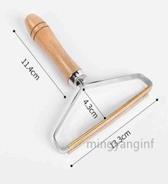 Wooden Portable Lint Remover Clothes Fuzz Shaver Reusable Double Sided Lints Removers Removing Dust MYinf06767686938