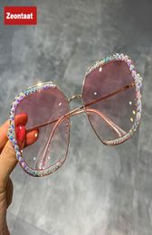 2020 sunglasses women Luxury Rhinestone square Sun glasses clear lens Oversized men sunglasses Vintage Shades4754946