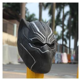 Masks Black Panther Face Mask Halloween Ghost Party Festival Nightclub Realistic Headgear Highquality Soft PVC