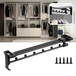 Hangers Closet Rod Wardrobe Hanging Loading Adjustable Clothes Rails Space Saving Organiser Retractable Hanger Rack