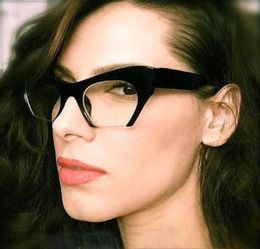 Fashion Retro Half frame Cat eye Women Glasses Frame Can Be Equipped with Myopia Prescription Lens Men SunGlasses Frame8129816