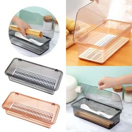 Storage Bottles Kitchen With Cover Cutlery Holder And Organiser Box Utensils Chopstick Extended Cage