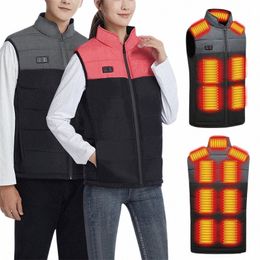 men Usb Infrared 9/15 Heating Areas Vest Jacket Womens Winter Electric Heated Vest Waistcoat For Sports Hiking Body Wr Coats s1lO#