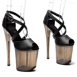 Dance Shoes Model Shows Wome Fashion 20CM/8inches PU Upper Platform Sexy High Heels Sandals Pole 236