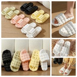 Slipper Home Shoes GAI Slide Bedroom Showers Room Warm Plush Living Room Soft Wear Cotton Slippers Ventilate Womans Mens black pink white