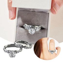 Cluster Rings 2pc Set Ring Love Heart Female Fashion Personality Simple Ladies US 5/6/7/8/9/10 Small Vintage