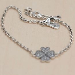 Authentic sterling silver bracelet multi size fit charm bracelet jewelry 590506CZ
