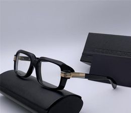 Vintage Legends Shiny Black Gold Plastic Square Eyeglasses EyeWear 607 Sonnenbrille Men Sunglasses new with box8002586