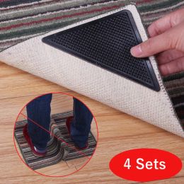 Mats 8pc Reusable Washable Floor Grip Slip Sticker Anti Skid Rug Non Slip Bathroom Rug Removable Strong Adhesive Stopper Tape Sticker