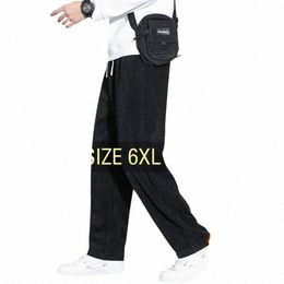 Kış pantolon erkekler jogger şönil podu pantolon artı 6xl 7xl 8xl Siyah 2023 Sweatpants Street Giyim Sonbahar Fi Hoodies C8VQ#